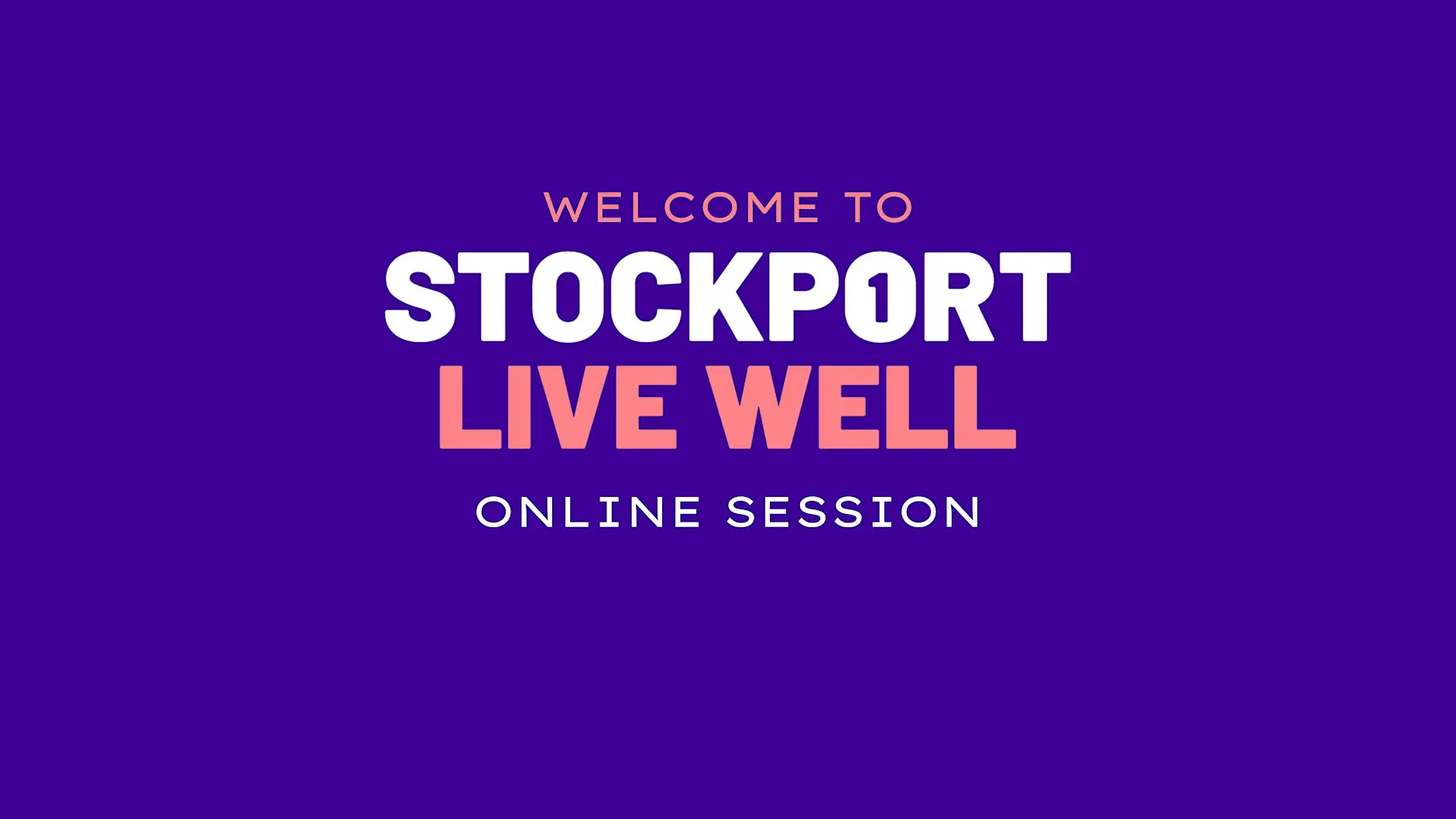 Welcome to Live Well Stockport – Online